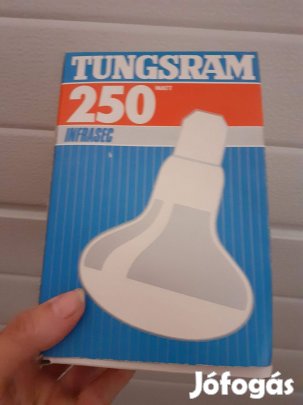 Eredeti Tungsram 250W infra rubin melegítő izzó