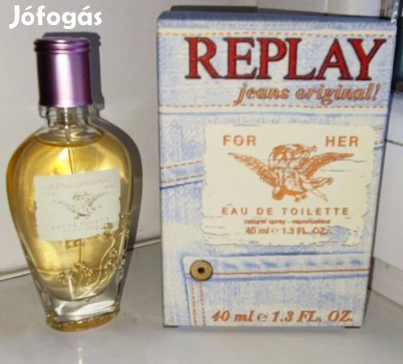 Eredeti Új Replay Jeans Original for Her 40ml női parfüm EDT
