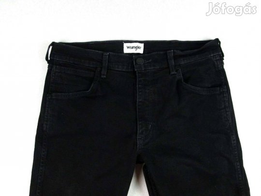Eredeti Wrangler Greensboro (W32 / L32) Fekete Férfi Sztreccses Farmer