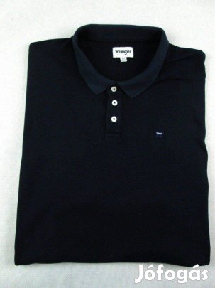 Eredeti Wrangler (3XL / 4XL) Elegáns Férfi Sötétkék Galléros Póló