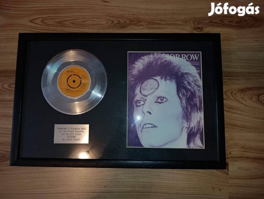 Eredeti! 54x35cm David Bowie Sorrow platina maxi lemez RCA UK