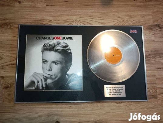 Eredeti! 70x42cm David Bowie Changes one Bowie platina lemez RCA UK