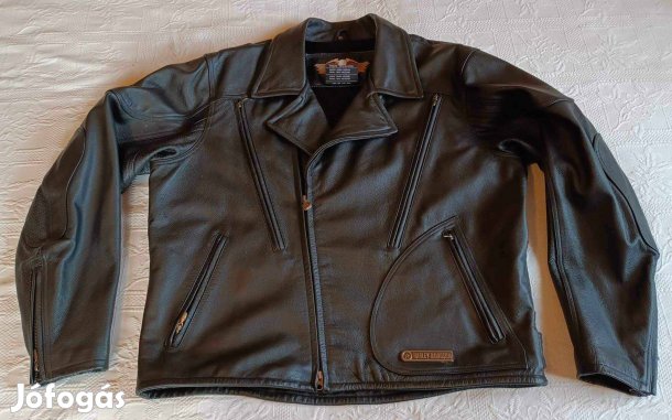Eredeti "Harley-Davidson" Motoros Férfi Bőrdzseki (XL méret)