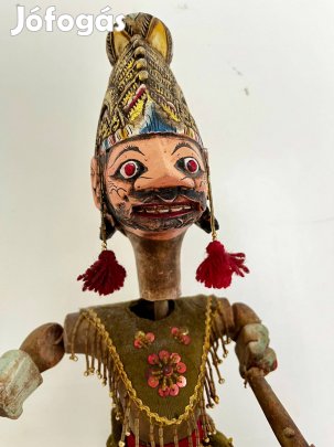 Eredeti, kézzel festett indonéz Wayang báb