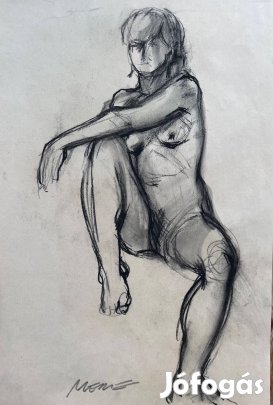 Eredeti akt szénrajz