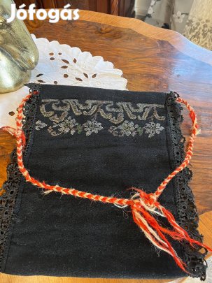 Eredeti antik kenderszőtt tarisznya / oldaltáska eladó