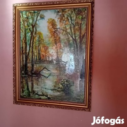 Eredeti antik olajfestmény Zub Ferenc által