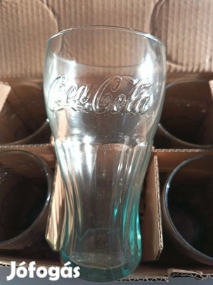 Eredeti coca cola pohár sosem használt halvány zöld