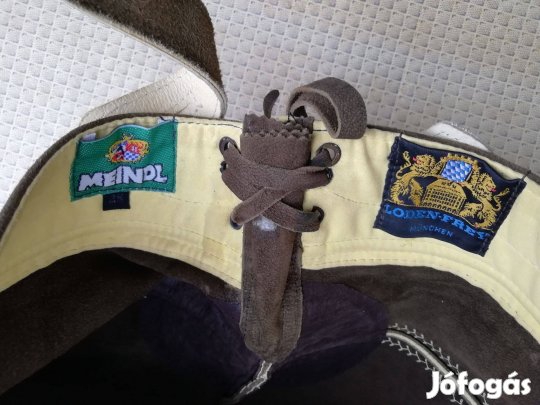 Eredeti férfi valódi bőr "Tiroli Meindl" rövid nadrág