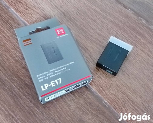 Eredeti gyári Canon LP-E17 akku battery Eos R8, R10, 800D, 77D