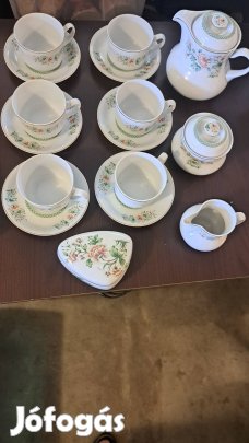 Eredeti hollóházi 6 személyes teáskészlet 1831/25