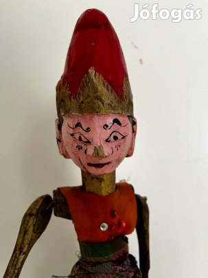 Eredeti kézzel festett fa Wayang báb