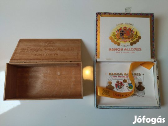 Eredeti kubai szivaros dobozok