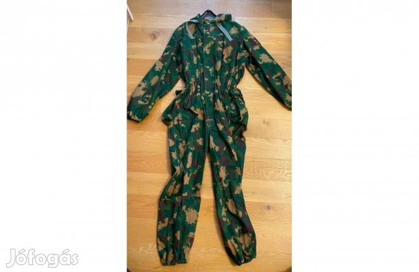 Eredeti magyar 1951M tölgyfalevél-mintás álcázó overál - ritka!