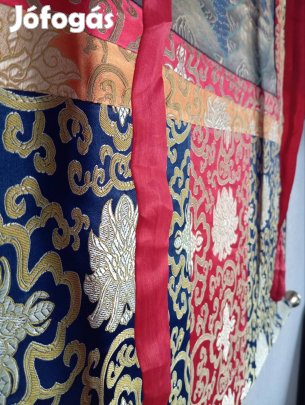 Eredeti nepáli thangka festmények (2 db) kézzel festett, nagy méret