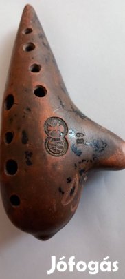 Eredeti osztrák okarina pacséttel ellátva, cserép