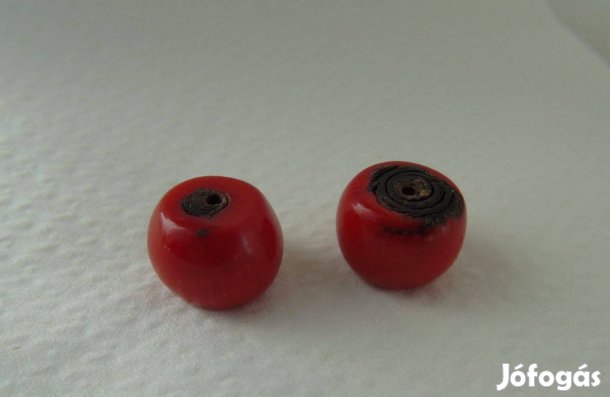 Eredeti piros koráll gyöngy ékszerkészítéshez egységáron