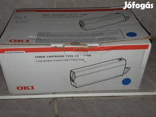 Eredeti toner OKI 41963007 Type C4 Cyan