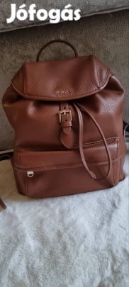 Eredeti új Furla cognac hátizsák