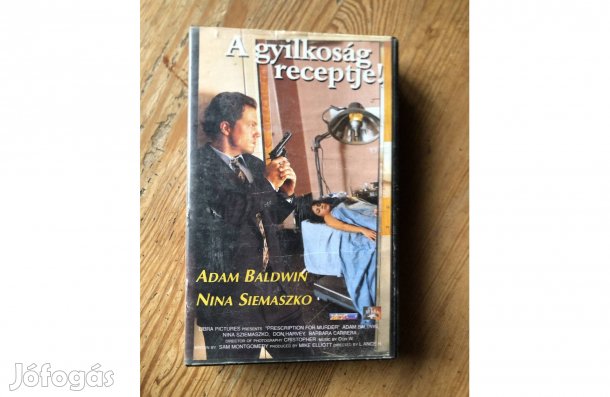 Eredeti videókazetta:Gyilkosság receptje VHS 1500 Ft