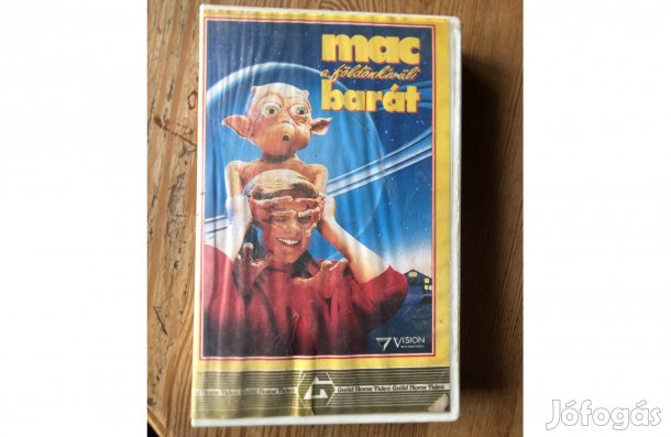 Eredeti videókazetta: Mac a földönkívüli barát VHS 1500 Ft