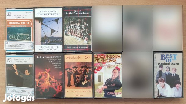 Eredeti zenés magnó kazetták