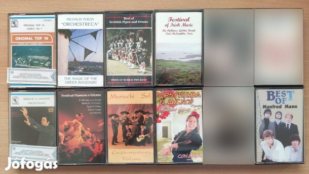 Eredeti zenés magnó kazetták