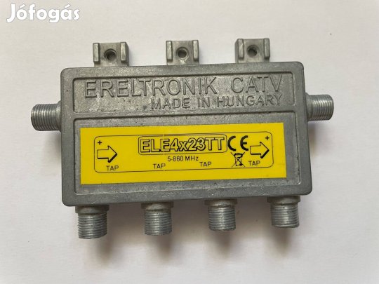 Ereltronik ELE4x23TT kábel TV elosztó. 5-860 MHz