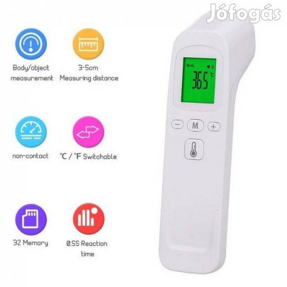 Érintésnélküli Infra Hőmérő Testhőmérséklet mérő Érintésm. Lázmérő (_)