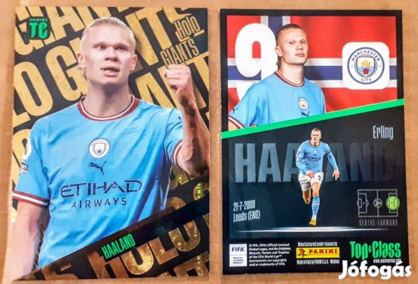 Erling Haaland Manchester City Holo Giants focis kártya Top Class 2023