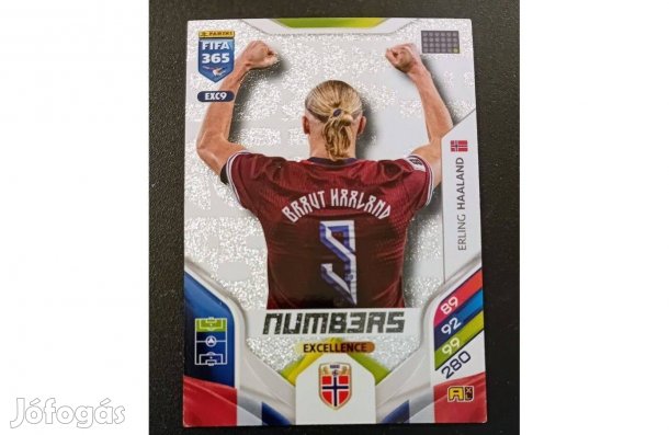 Erling Haaland Norvégia Numb3rs Excellence focis kártya FIFA 2026