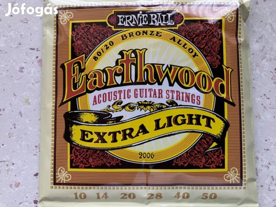 Ernie Ball akusztikus gitár húr készlet, bronzötvözet, 10-50