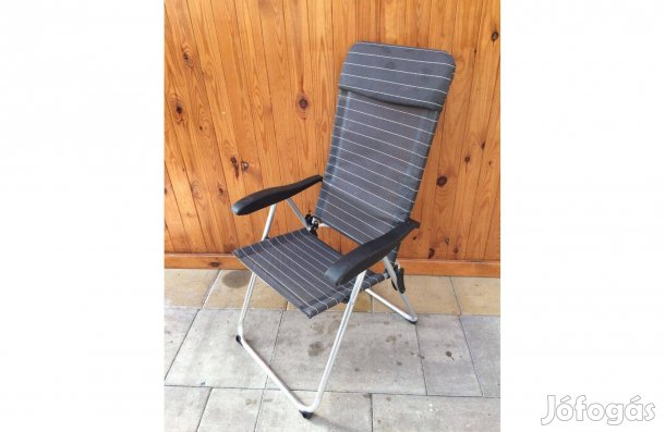 Erős Alu Textil Karfás Kerti szék Horgász kemping