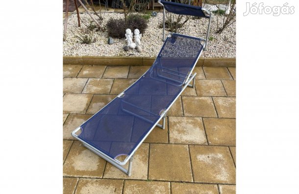 Erős Alu Textil Napozóágy Napellenzővel