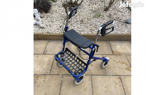 Erős Összecsukható Rollátor Járássegítő Ráülős