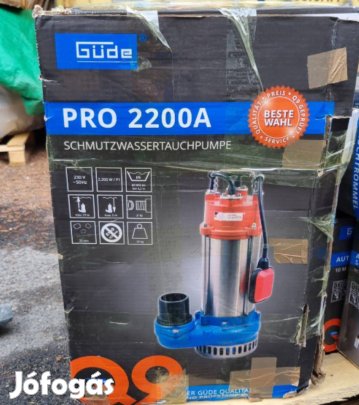 Erős, Güde búvárszivattyú, szennyvíz szivattyú 42000L/óra vízhozammal