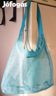 Erős, műanyag, necchálós szatyor