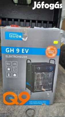 Erős elektromos, ventilátoros hőlégfúvó 9kW fűtőteljesítménnyel