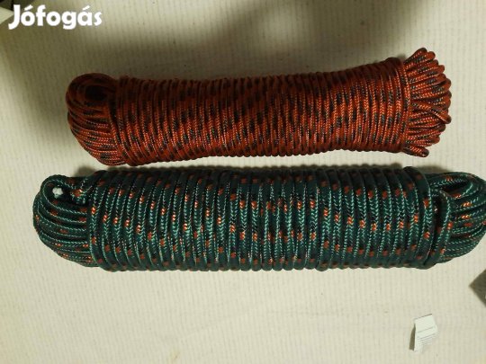 Erős polipropilén kötelek eladóak 30 méteres 6mm, 10 mm-es