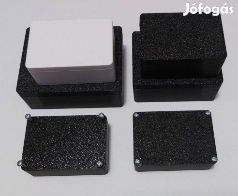 Erősített falú műszerdoboz, 60x40x25mm lapos tetővel