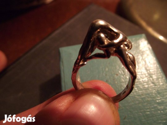 Erotikus ezüst gyűrű