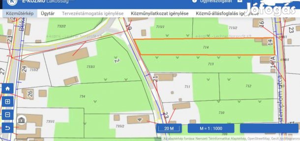 Érpatak szívében: 2150 m2-es, osztható, dupla telek gyümölcsössel