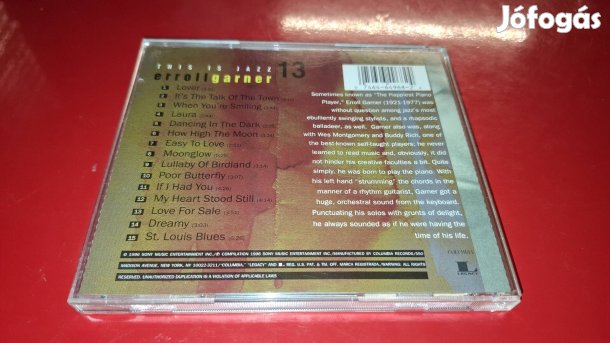 Erroll Garner This is Jazz Cd 1996