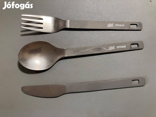 Esbit Titánium étkészlet 3 darabos - 52 gramm! - Nem Használt