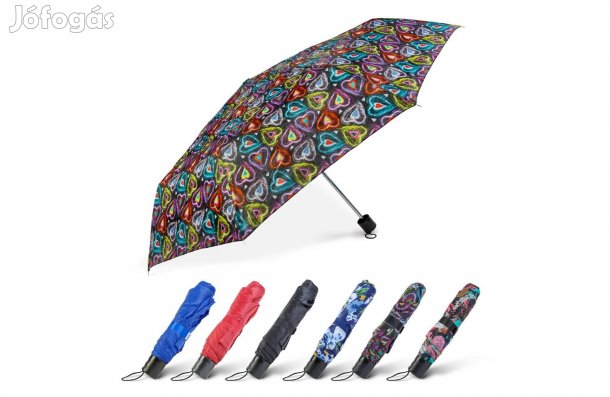 Esernyő Összecsukható 95cm átmérőjű / 55cm hosszú esernyő 6 színben