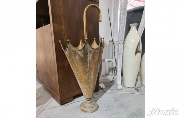 Esernyőtartó klasszikus stílusú arany színben 75,5 cm