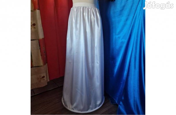 Esküvő ASZ17 - 1 körös fehér szatén menyasszonyi alsószoknya, abroncs