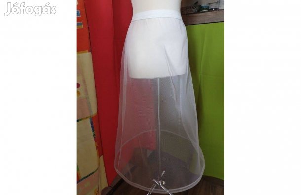 Esküvő ASZ37 1 körös tini, kamasz fehér alsószoknya, abroncs