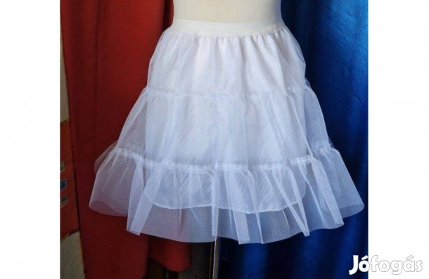 Esküvő ASZ60A Fehér fodros alsószoknya béléssel