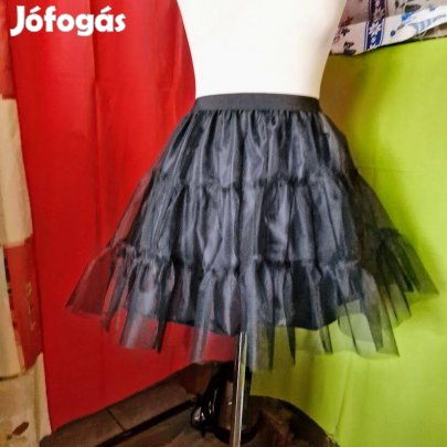 Esküvő ASZ60 Fekete fodros alsószoknya béléssel